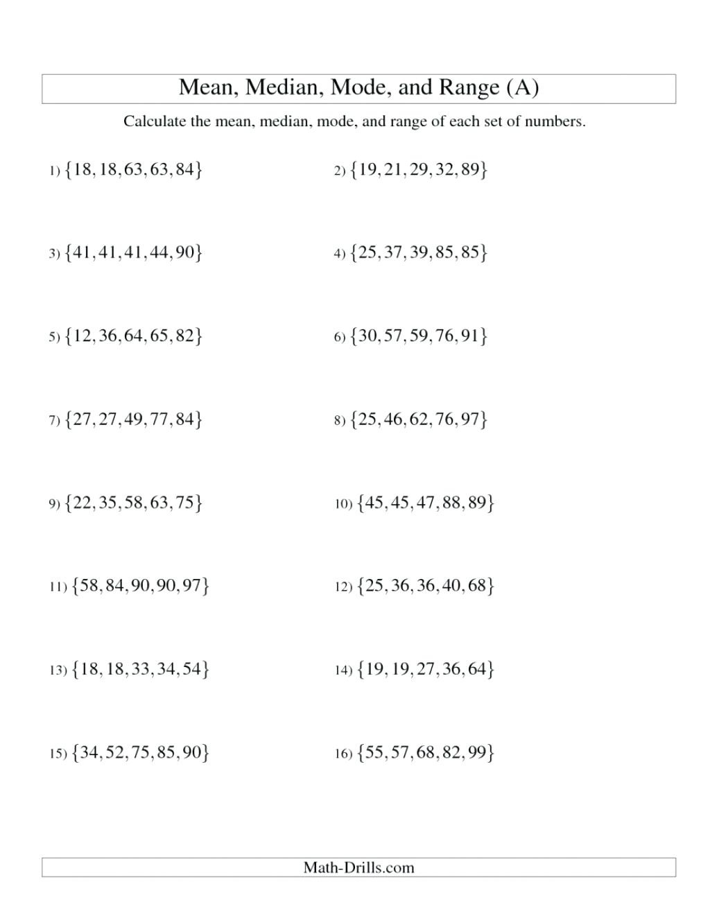 Free Printable Ged Math Worksheets