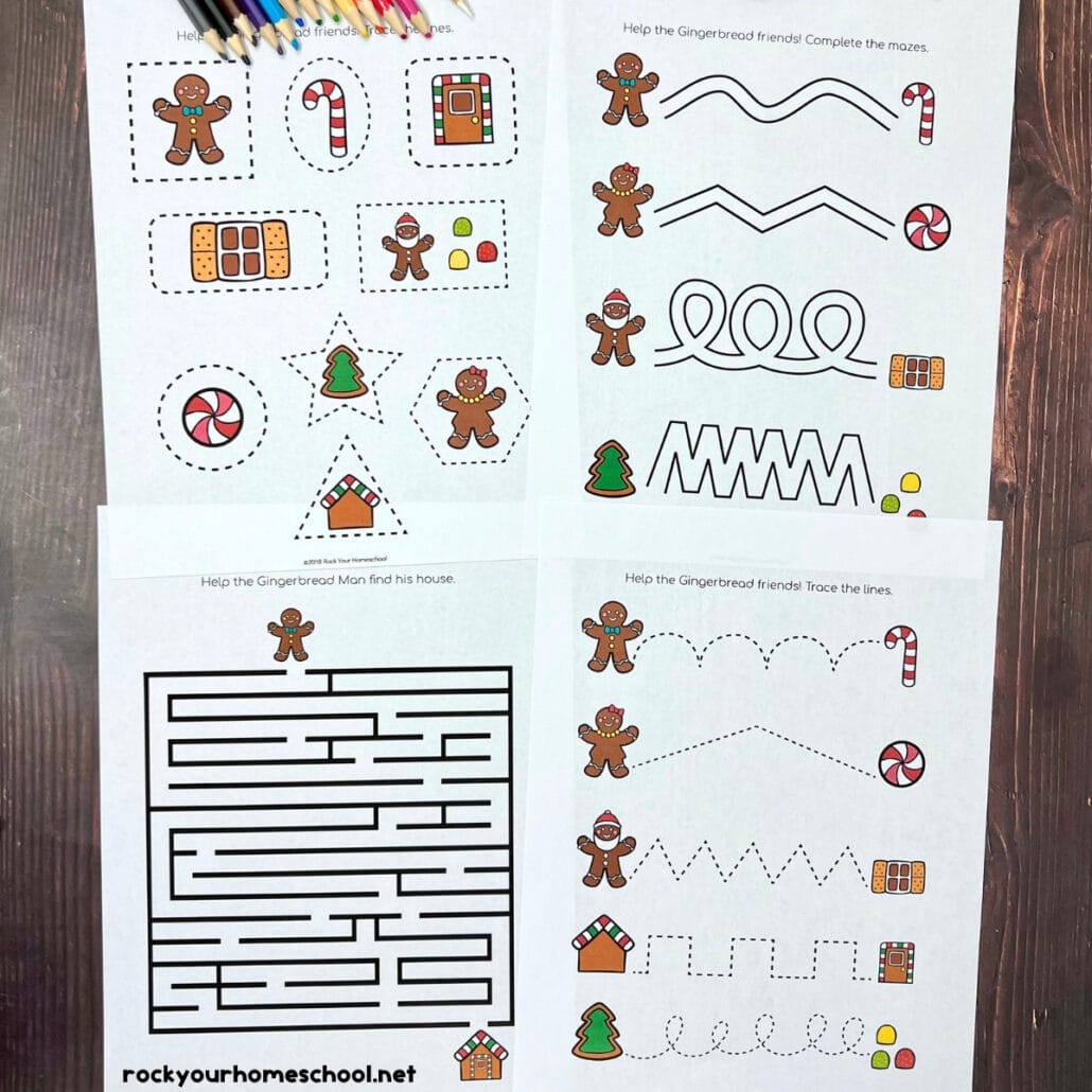 Free Printable Gingerbread Man Math Worksheets