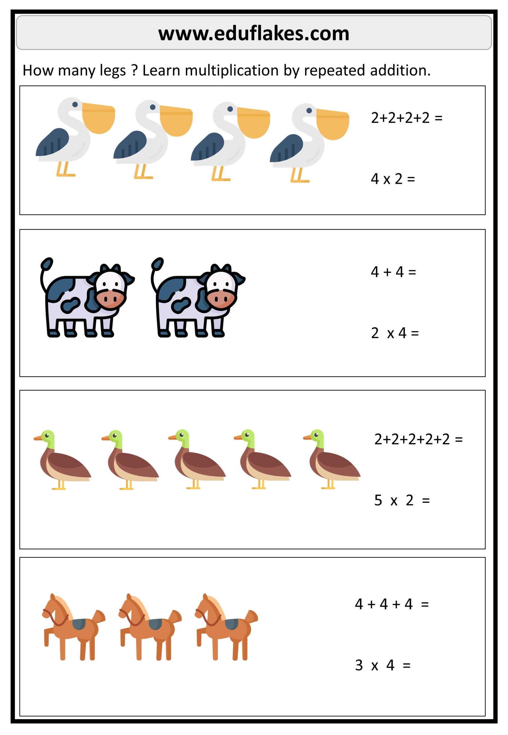 Free Printable Introduction To Multiplication Worksheets