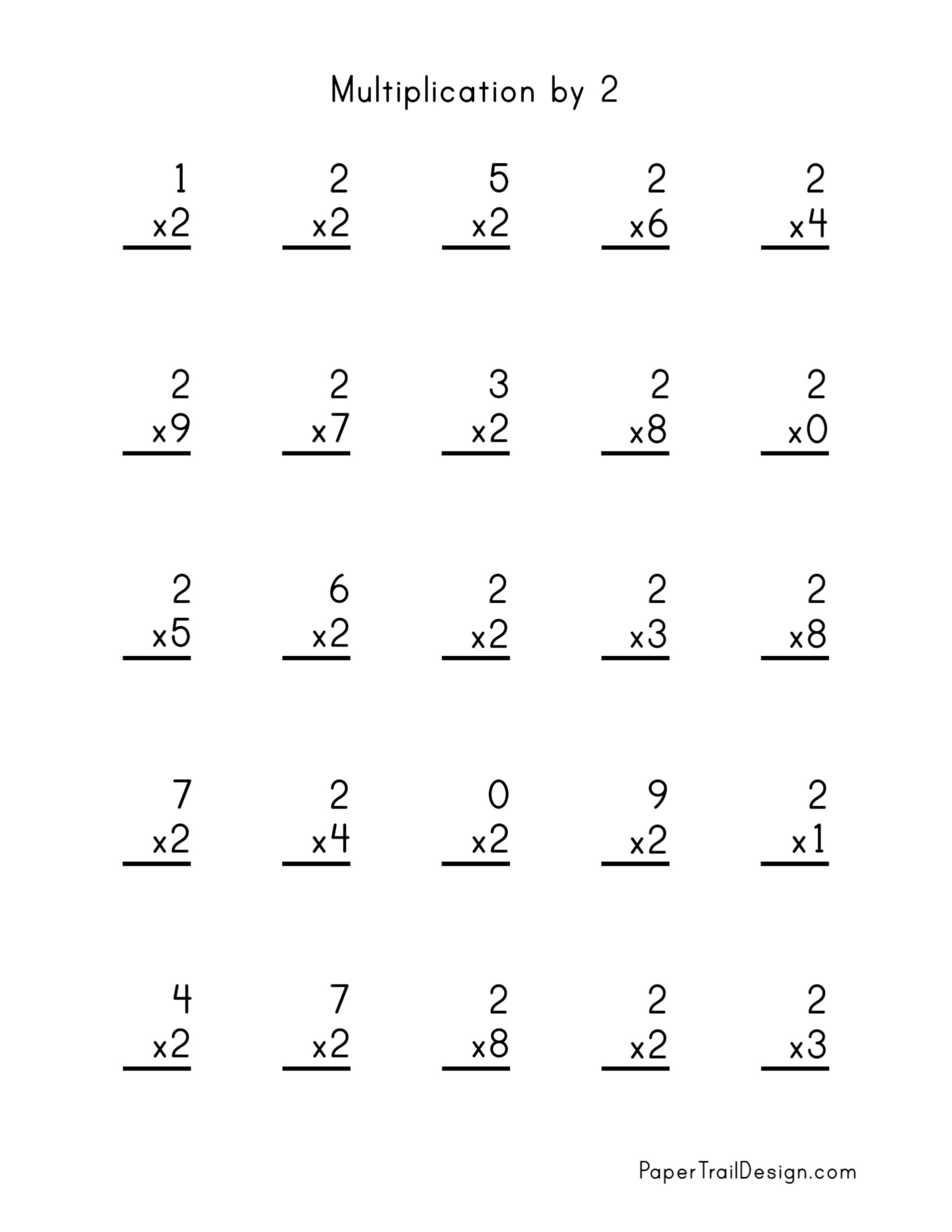 Grade 2 Multiplication Worksheets Free U0026 Printable K5 Learning Worksheets Library