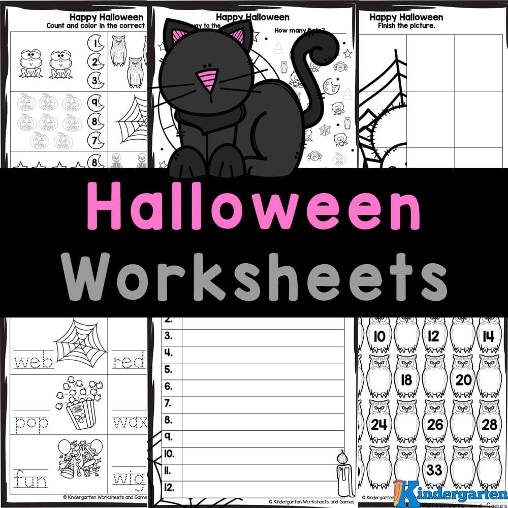 Free Halloween Printable Worksheets Math