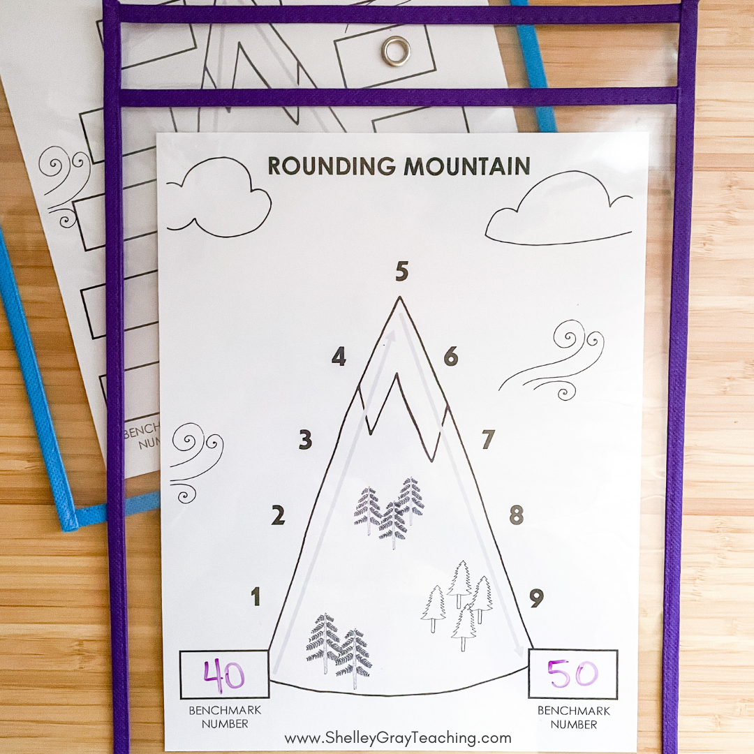 How To Round Numbers Using Rounding Mountain Plus Free Printables Shelley Gray
