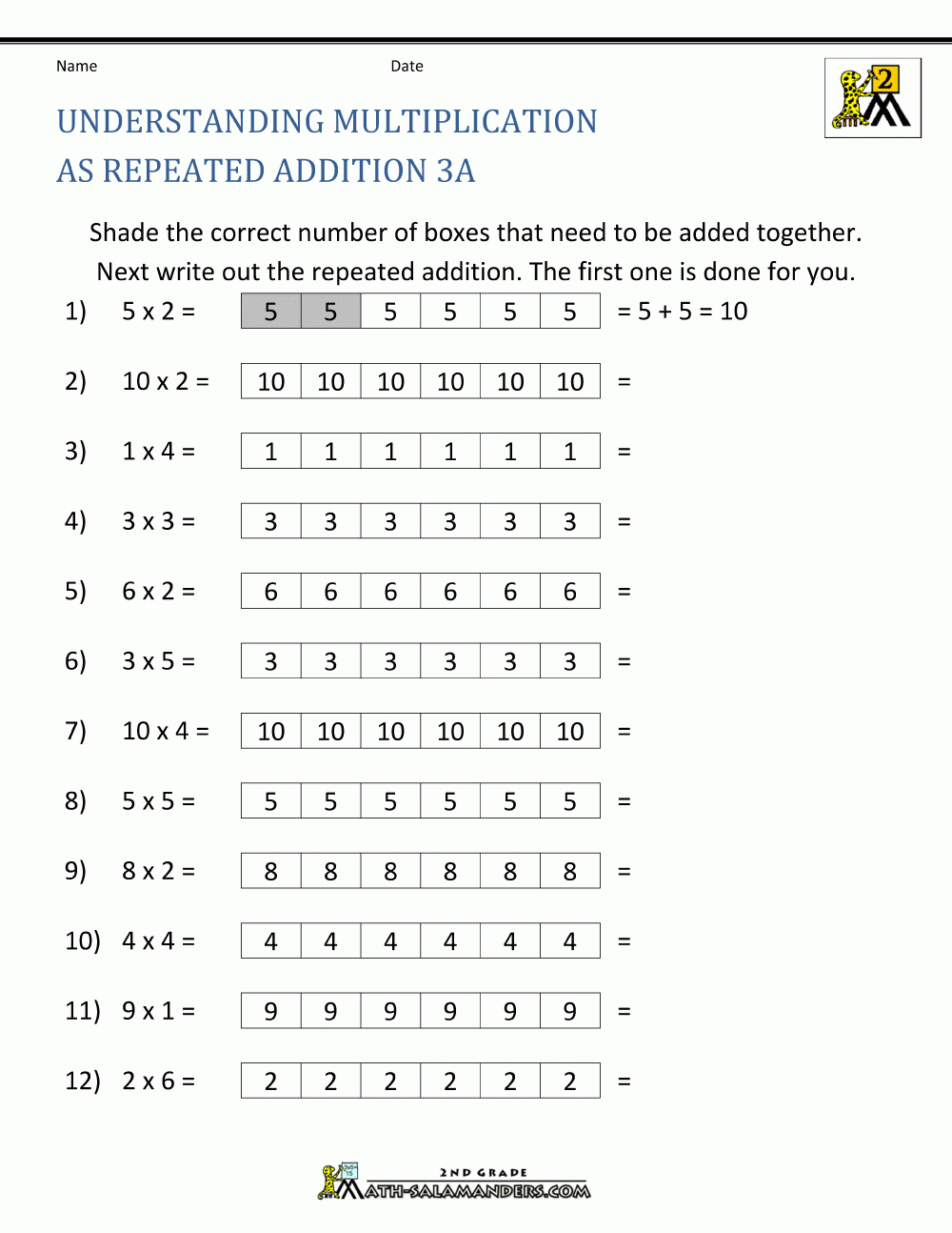 How To Teach Multiplication Worksheets Worksheets Library