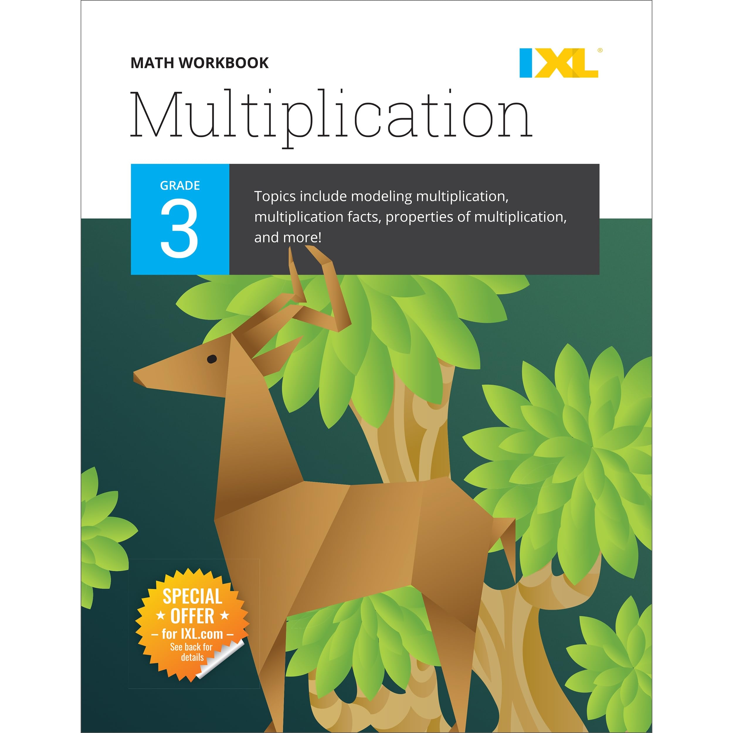 IXL Math Workbook Grade 3 Multiplication Book 