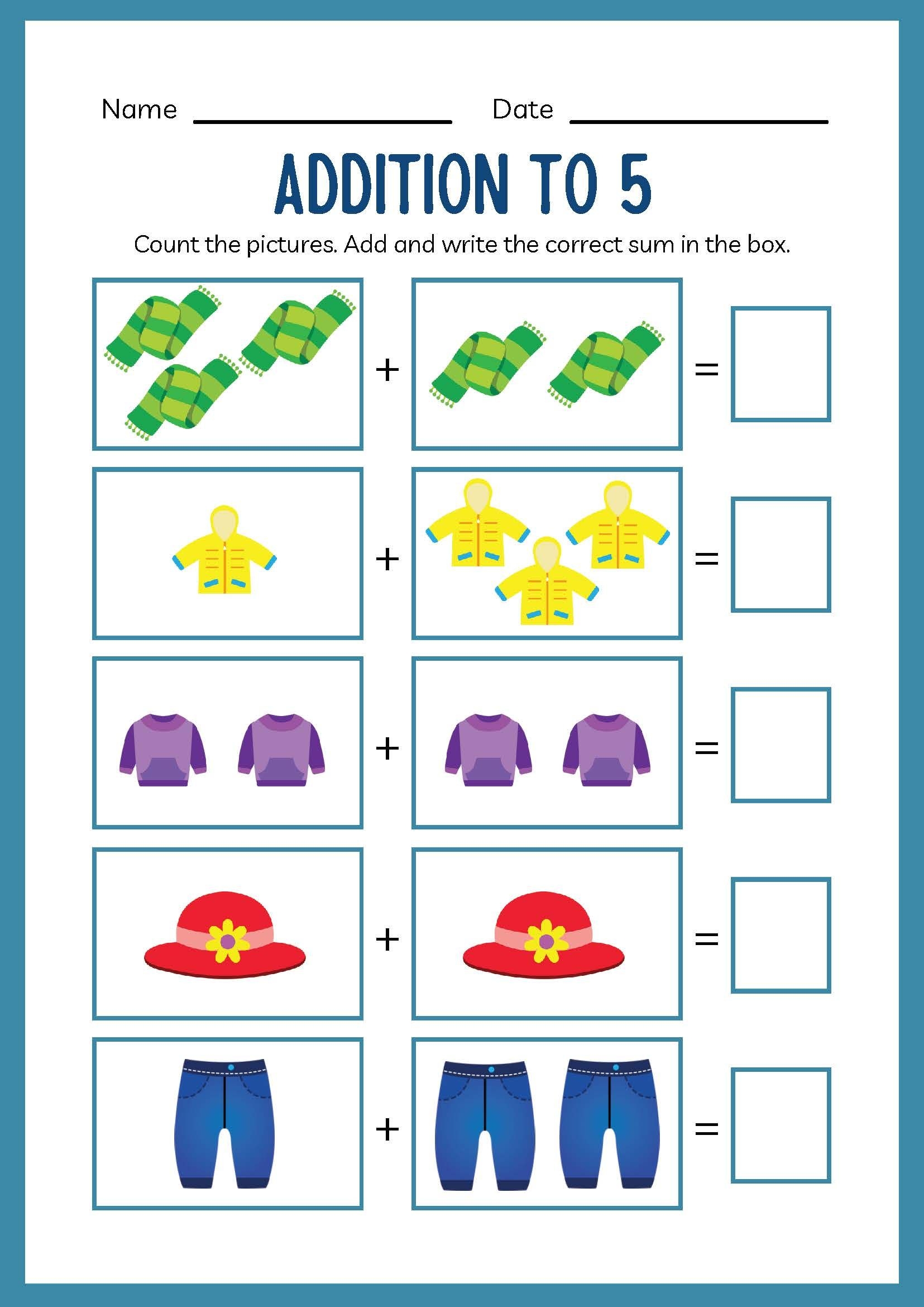 Kindergarten Addition Math Worksheet By Cybersell Raket PH