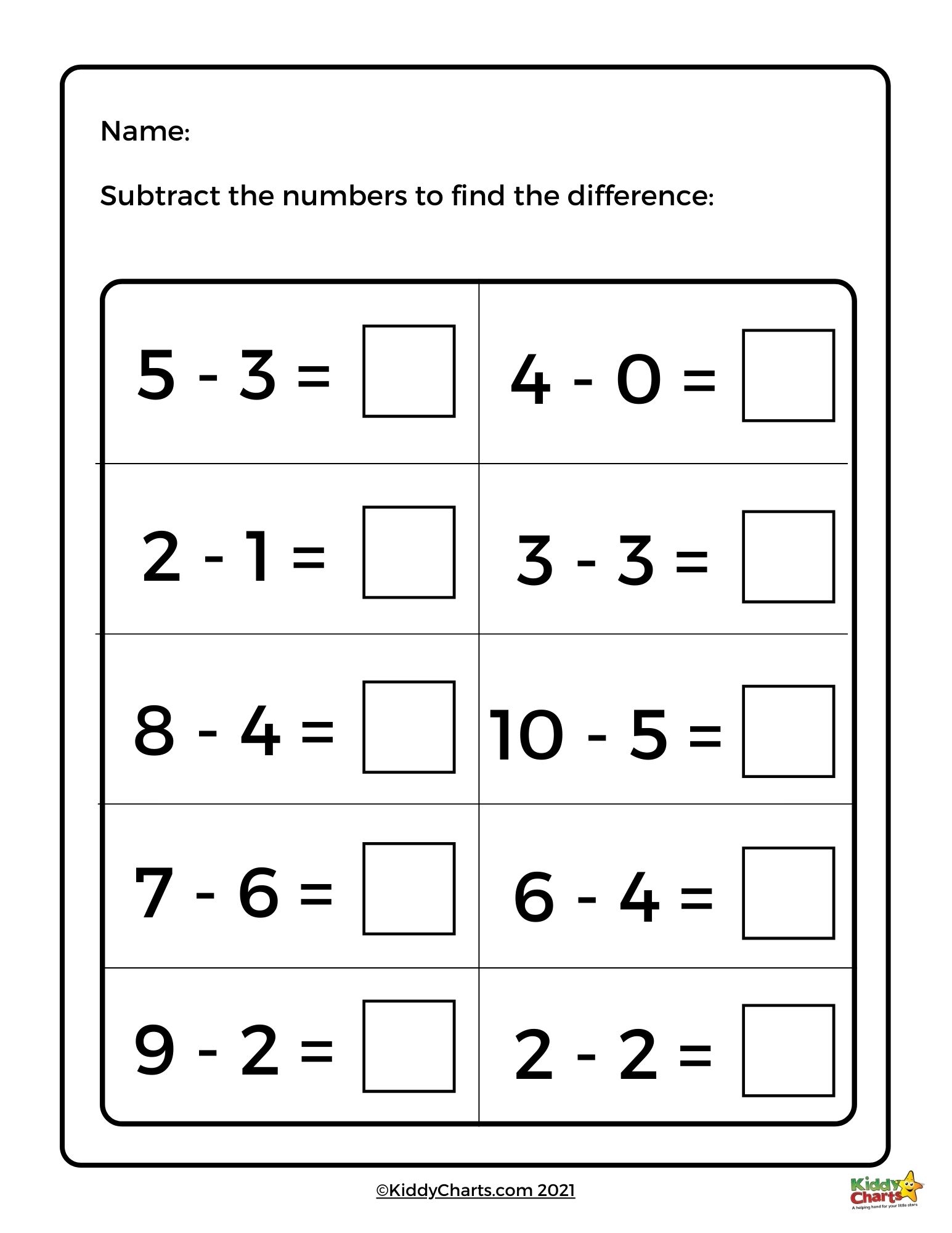 Kindergarten Math Worksheets Animal Math Worksheets KiddyCharts Shop