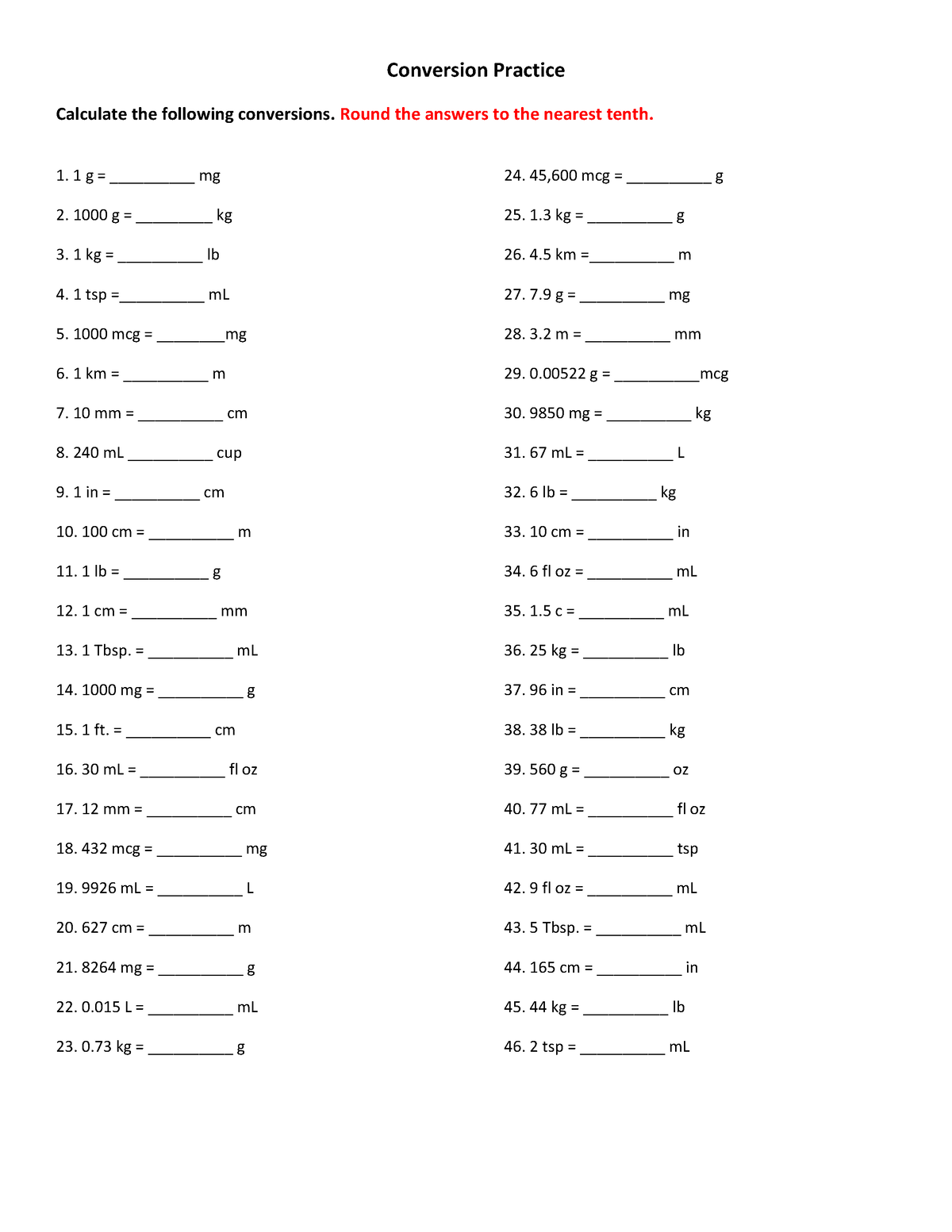Mastering Medical Math Problems Health Sciences Nursing 