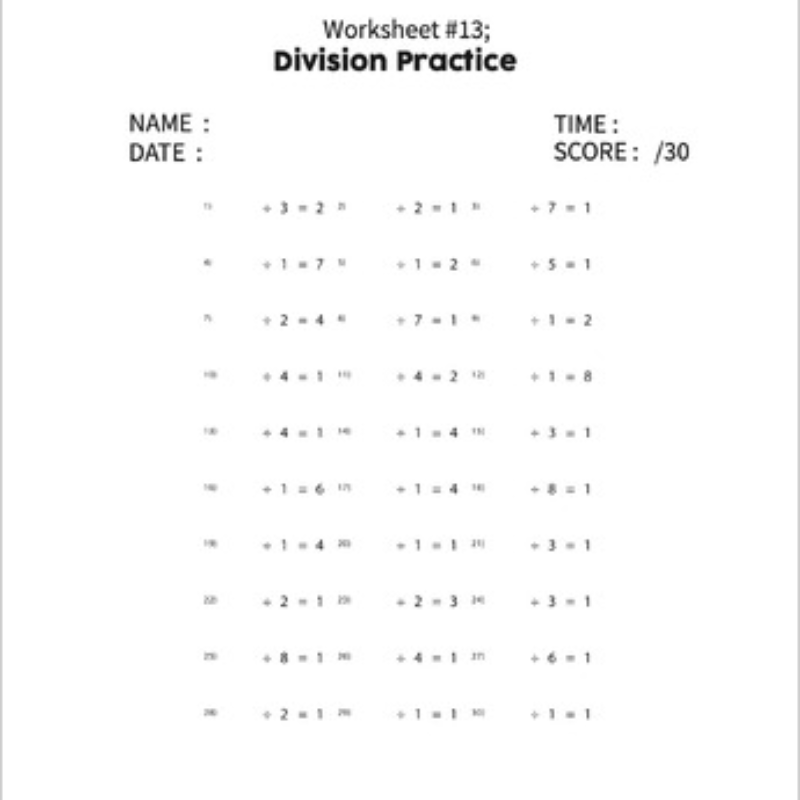Mastering Multiplication And Division 1st Grade Math Worksheets 120 Pages Teacha 