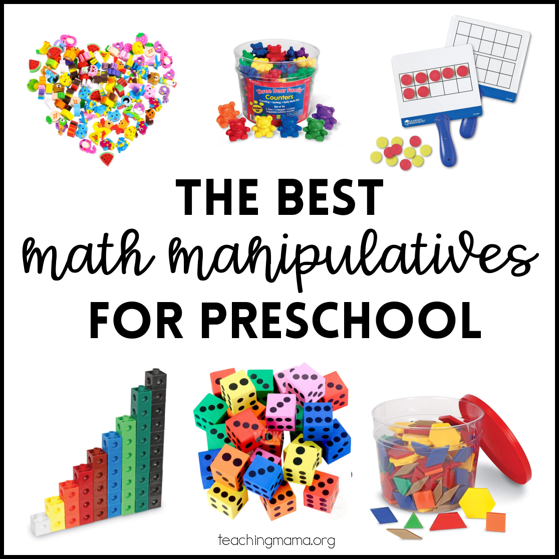 Math Manipulatives For Preschool Teaching Mama