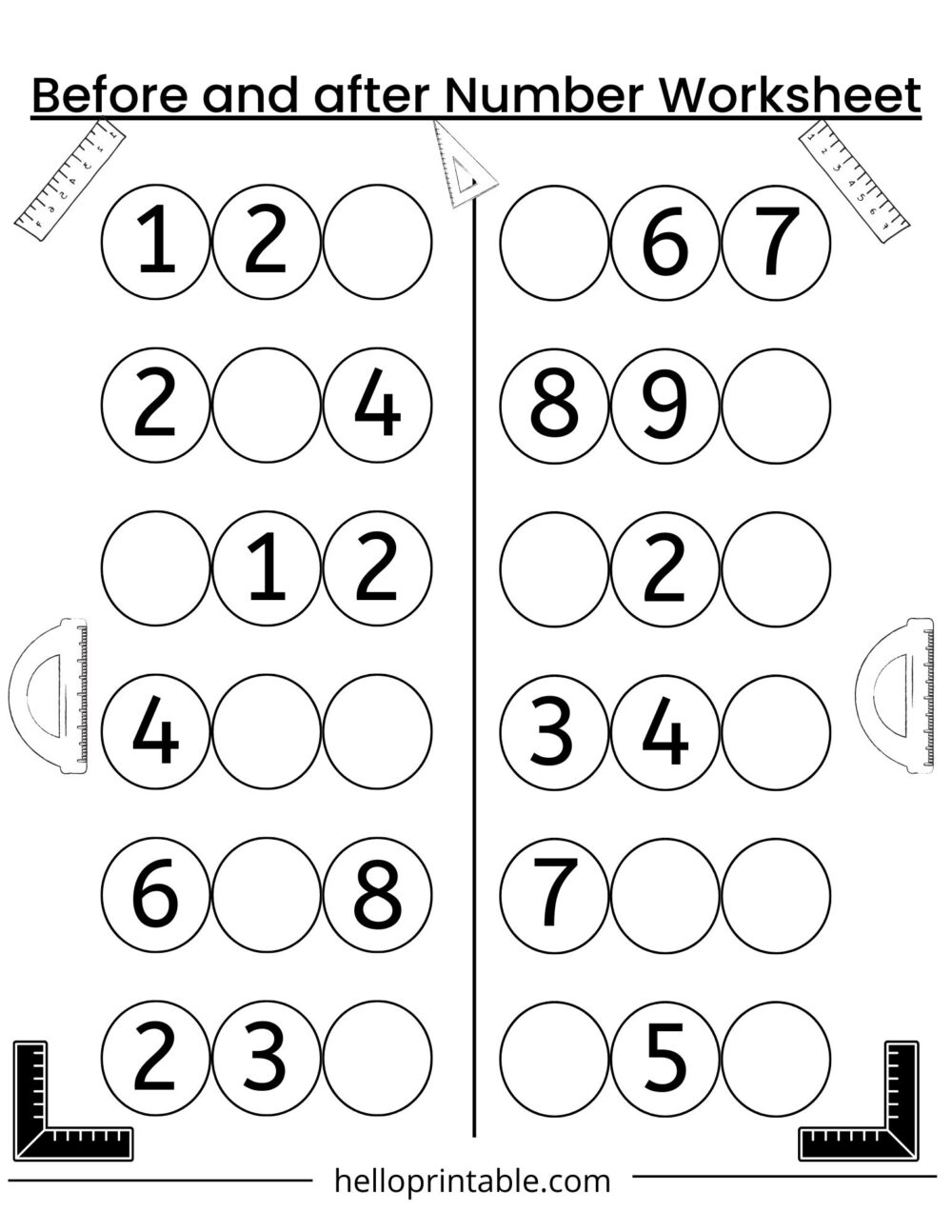 Math Preschool Printables Printable Math Worksheets