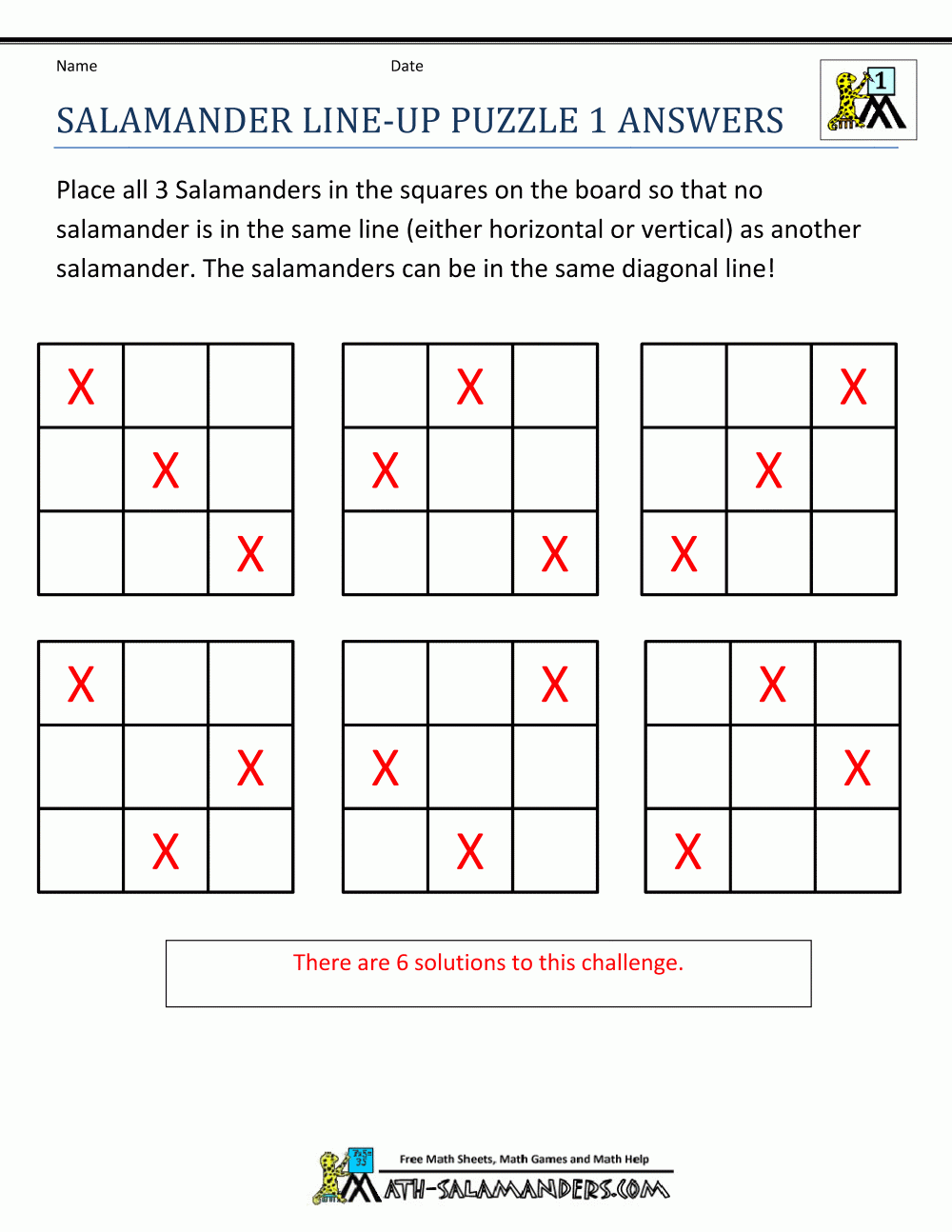Math Puzzles For 1st Grade Worksheets Library