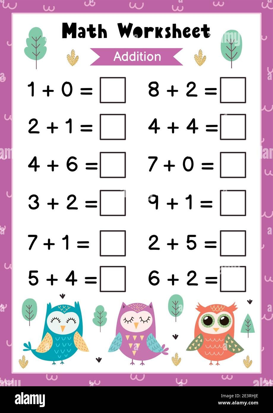 Preschool Printable Math Sheets