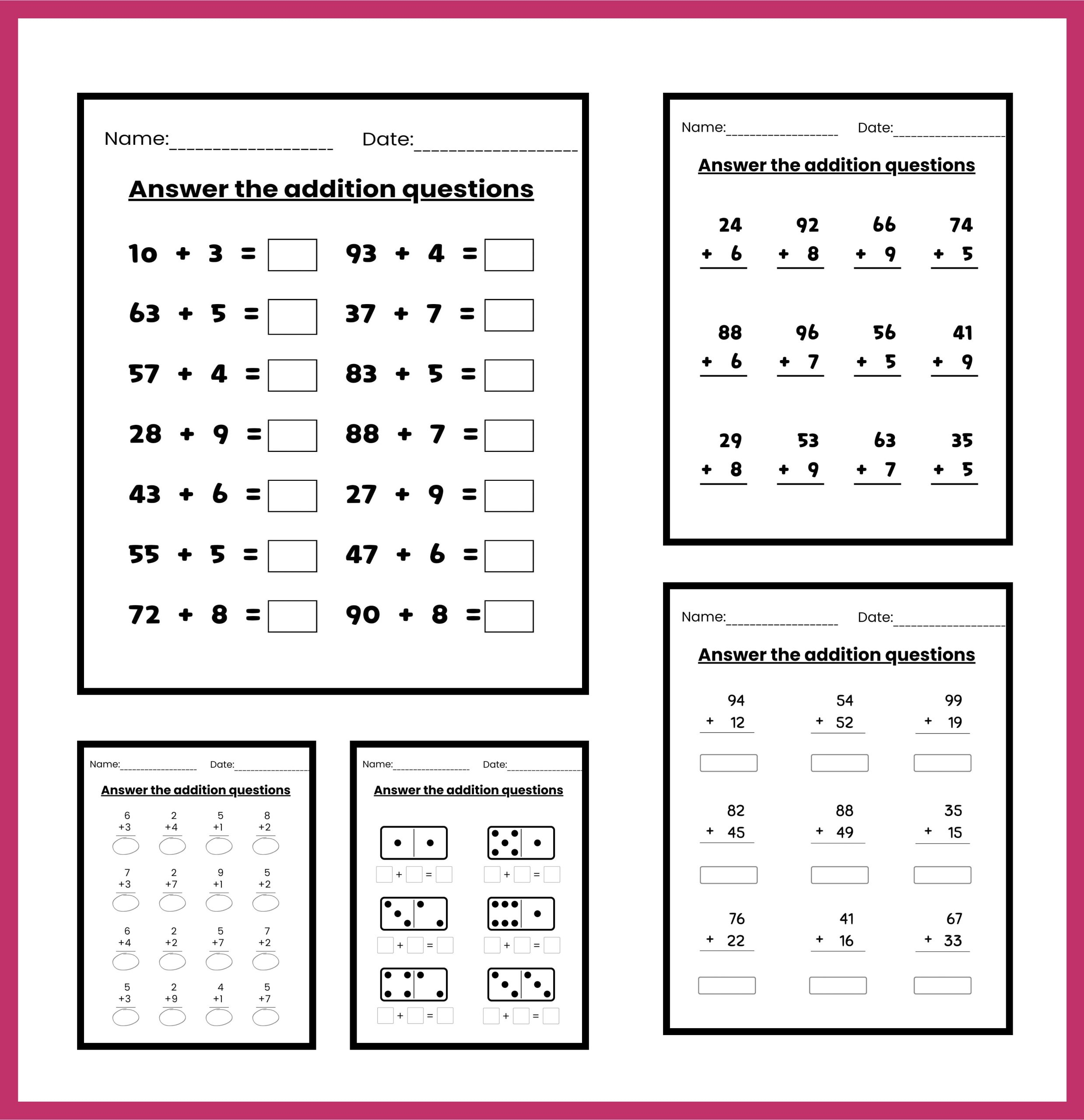 Math Worksheets Autism Addition Sheet Made By Teachers