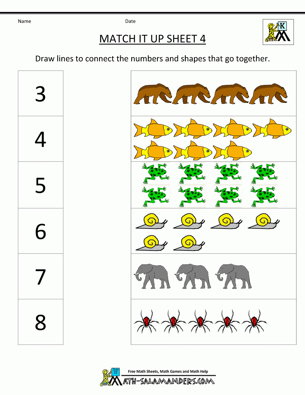 Math Worksheets Kindergarten Worksheets Library