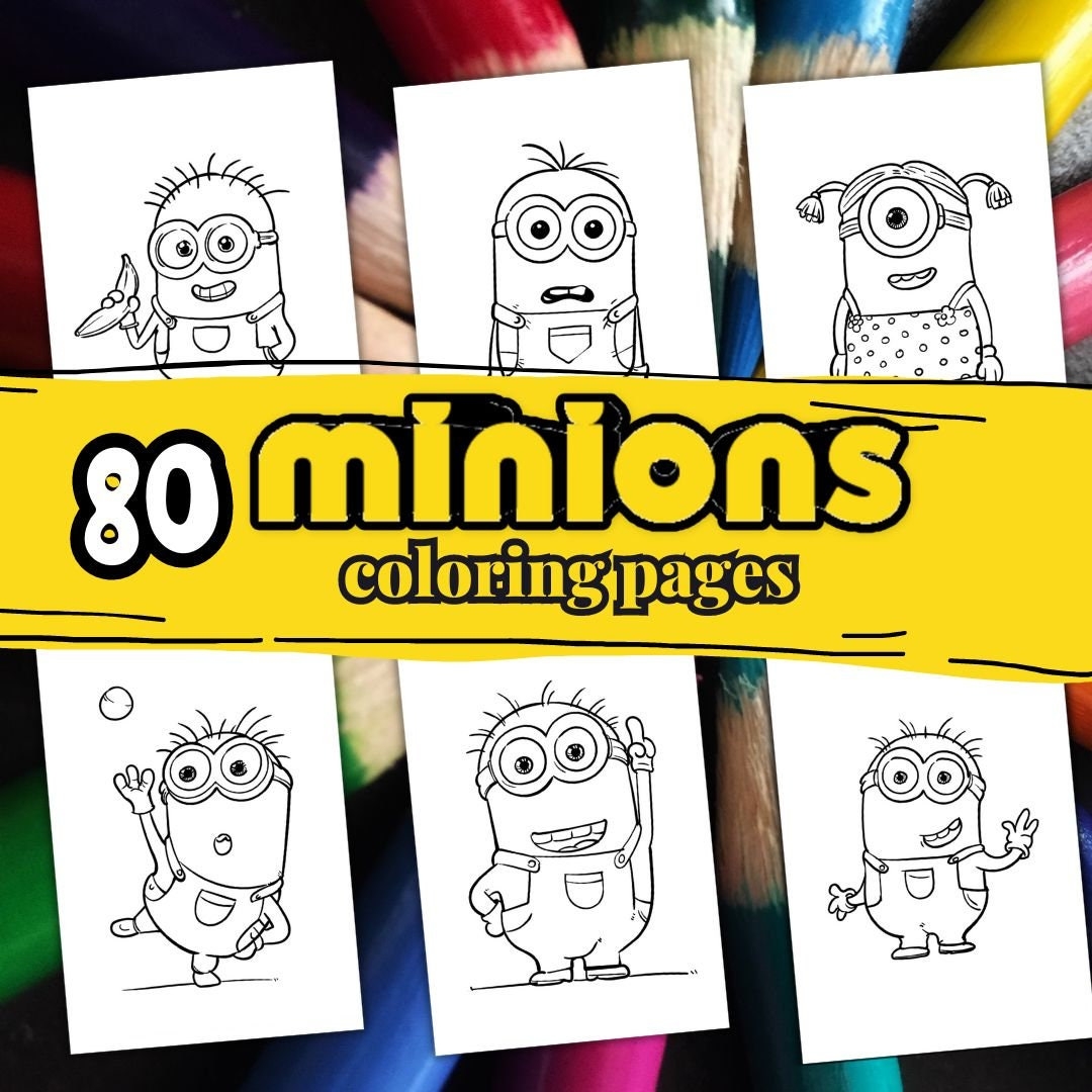Minion Worksheet Etsy