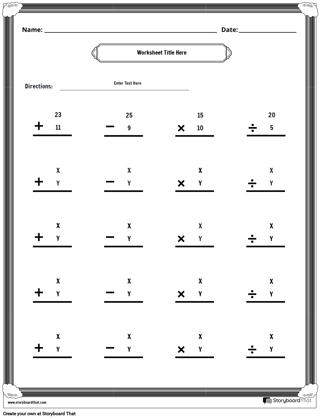 Multiplication Free Printable Worksheets Assorted