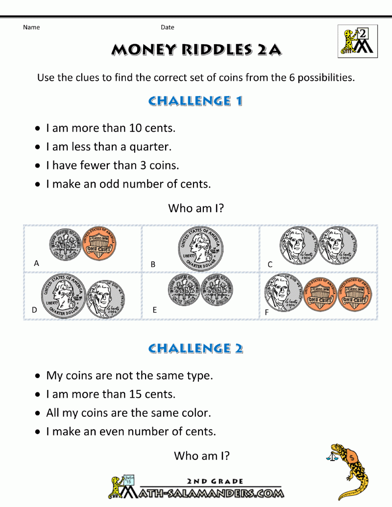 Math Riddles Worksheets Free Printable