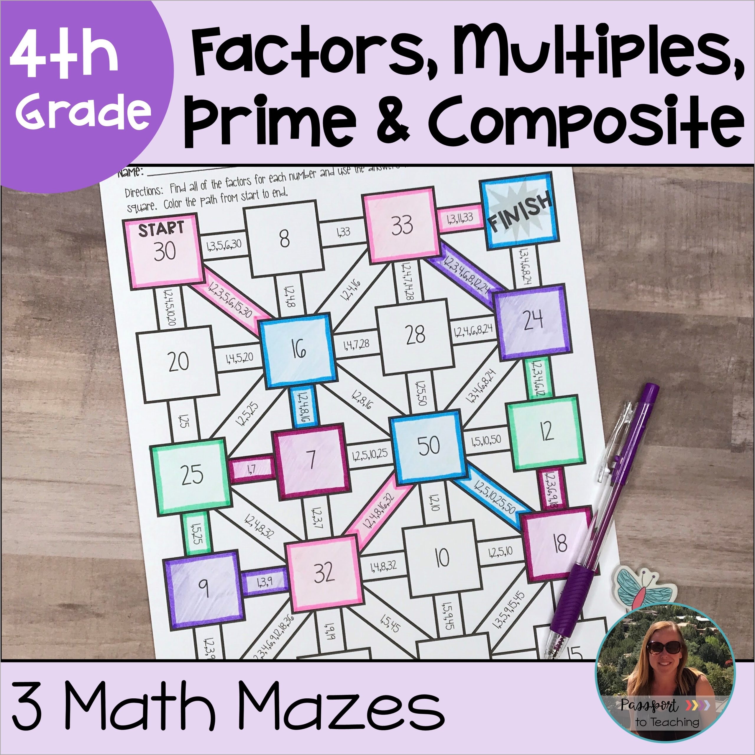 Multiples Of Multiples Chart Counting By 2 4 6 