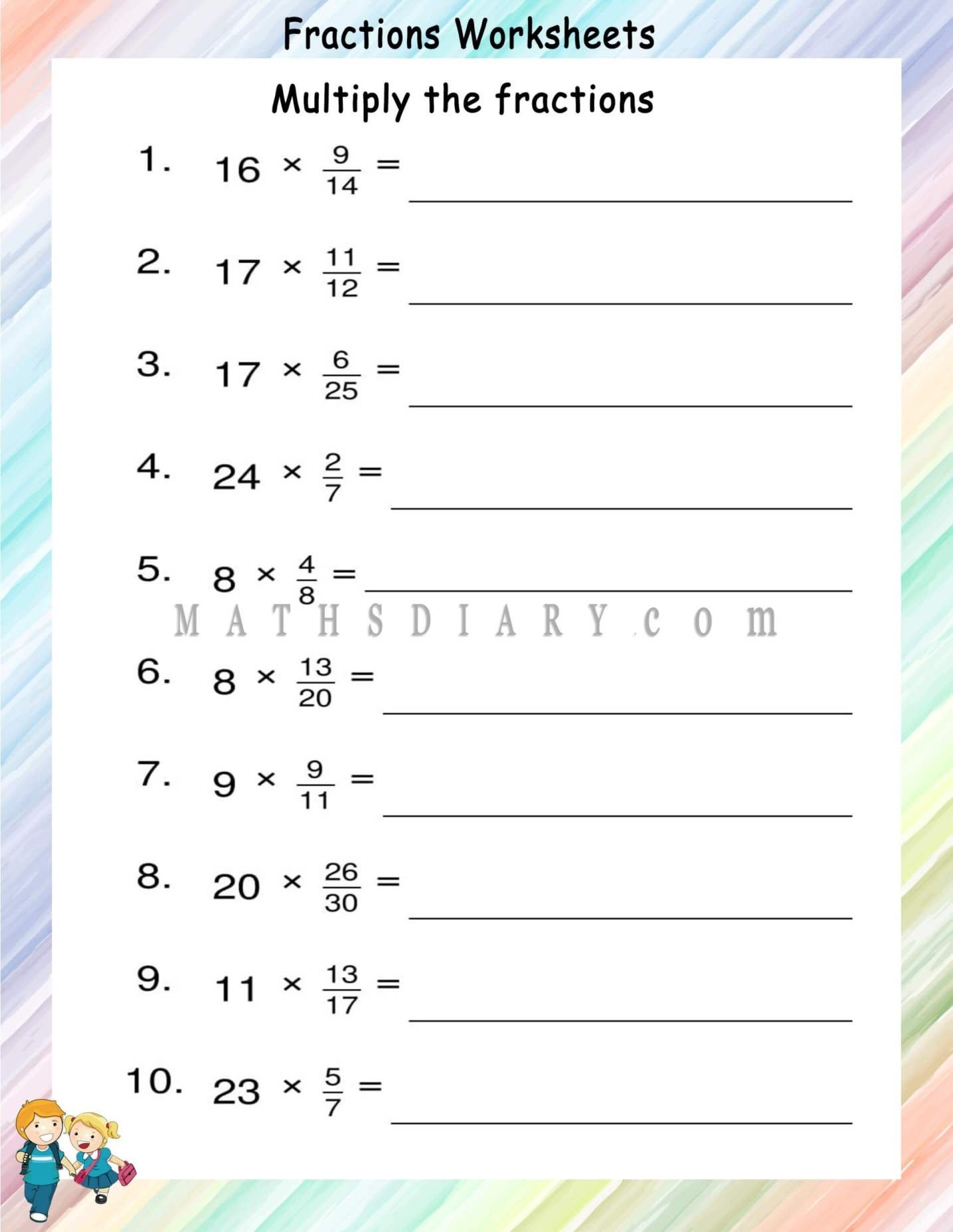 Math Worksheets Multiplication And Division
