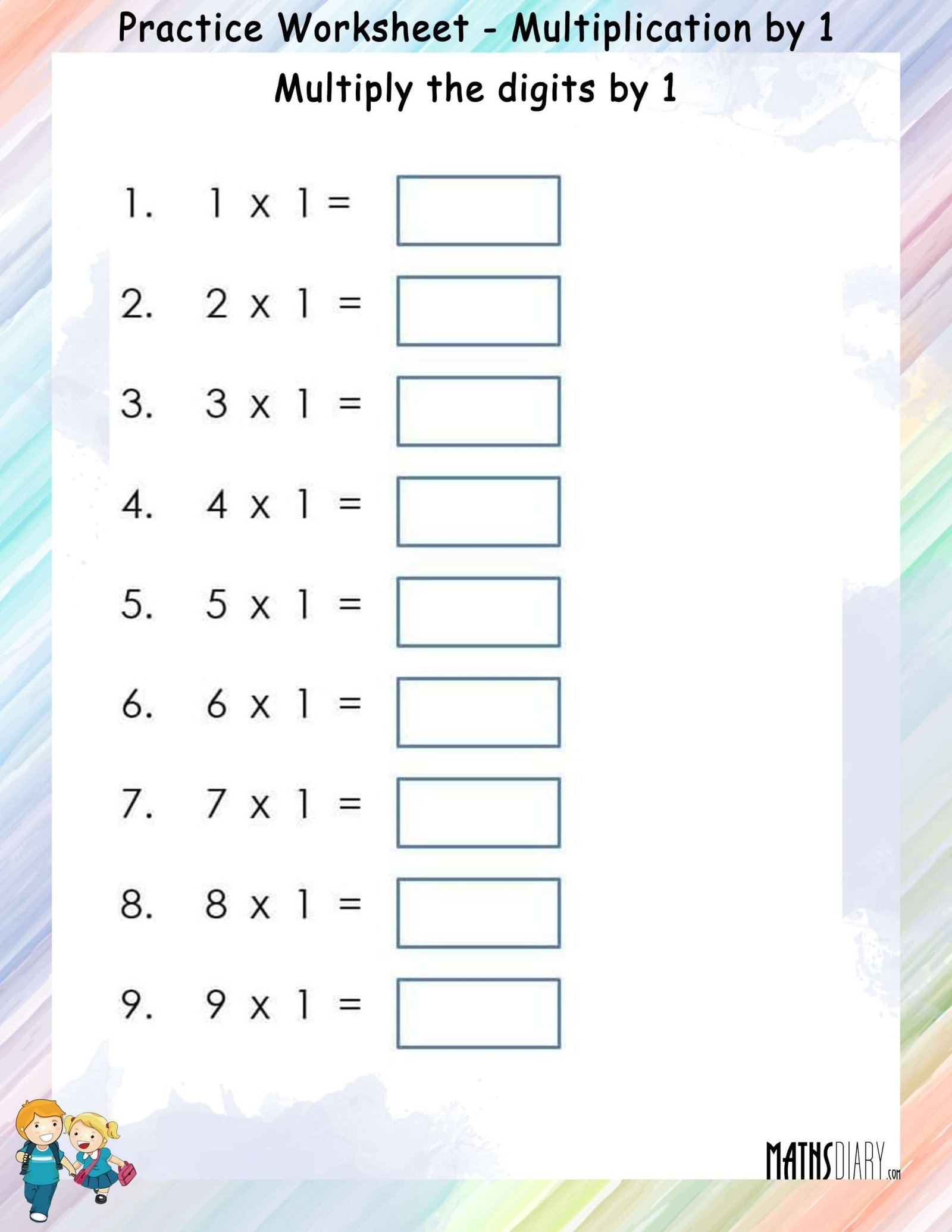Multiplication Grade 3 Math Worksheets