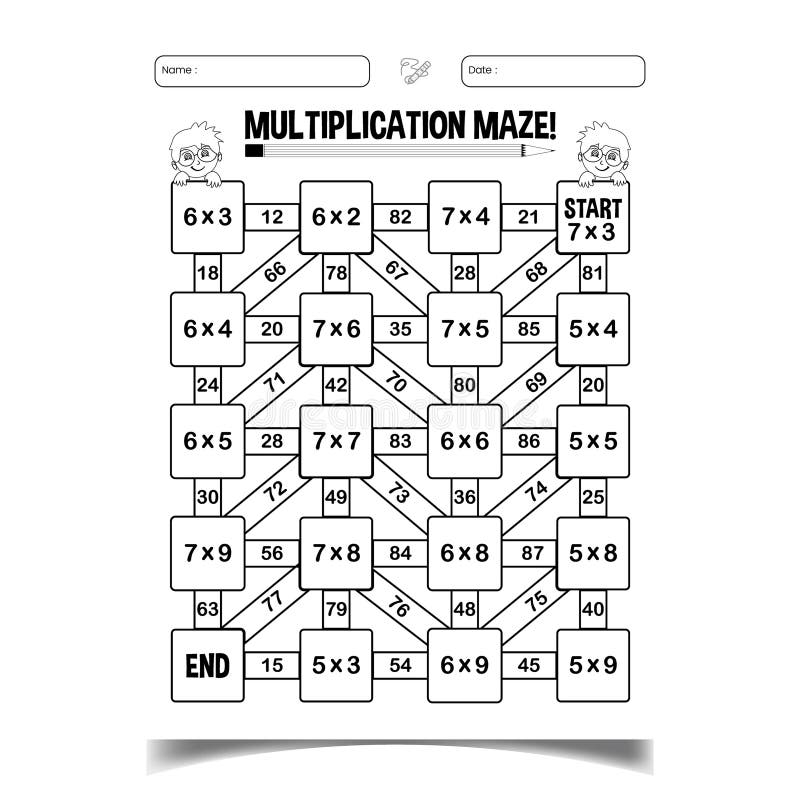 Multiplication Maze Stock Illustrations 148 Multiplication Maze Stock Illustrations Vectors U0026 Clipart Dreamstime