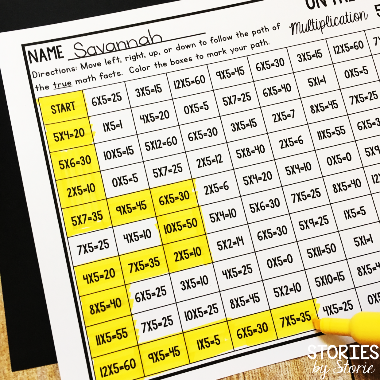 Multiplication Mazes