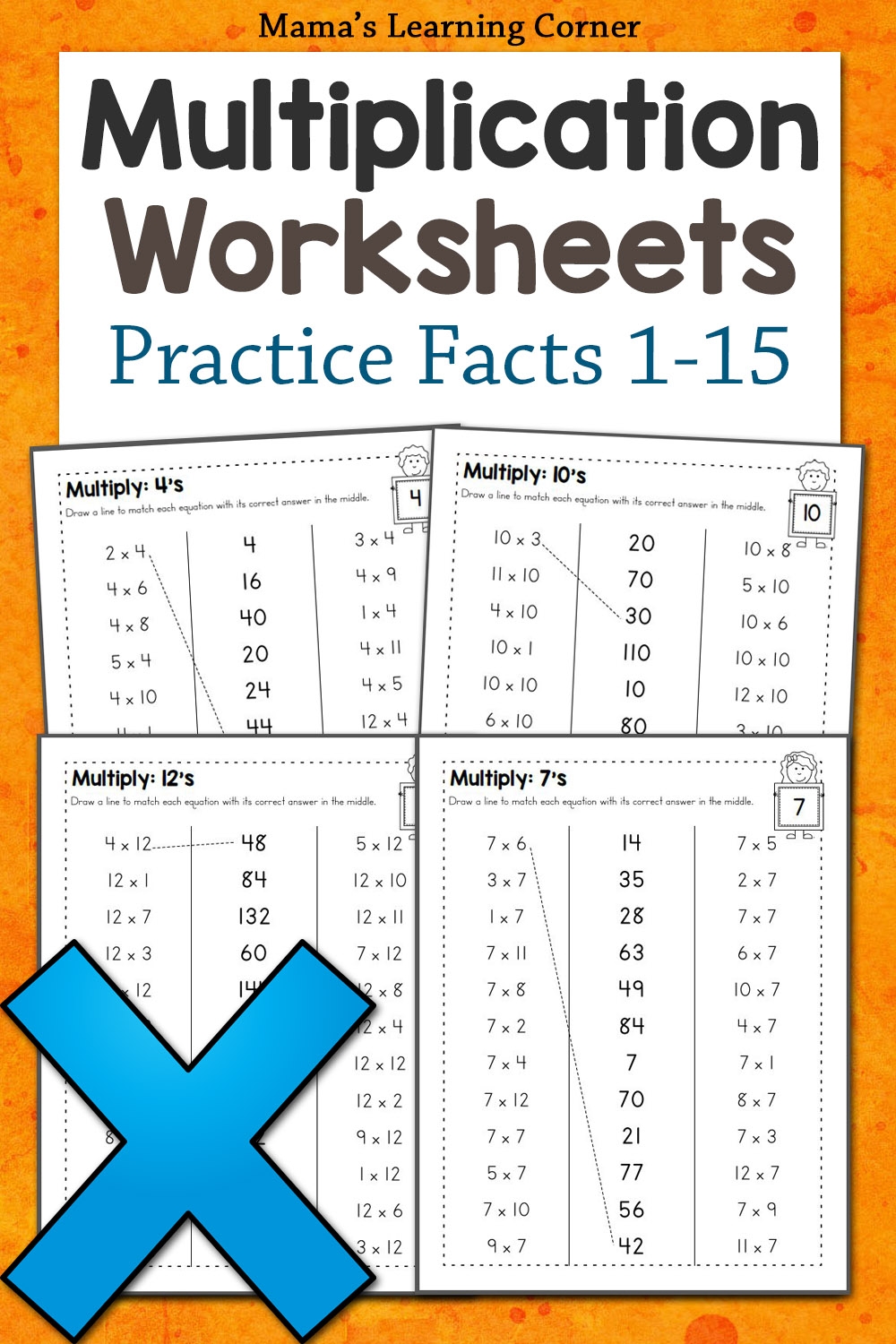 Free Printable Multiplication Worksheets 1 12