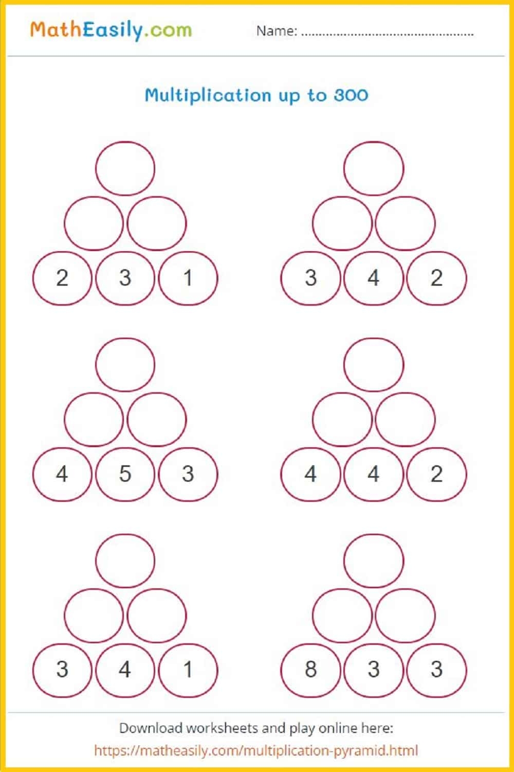 Multiplication Worksheets PDF Free Download Multiplication Worksheets PDF Free Download