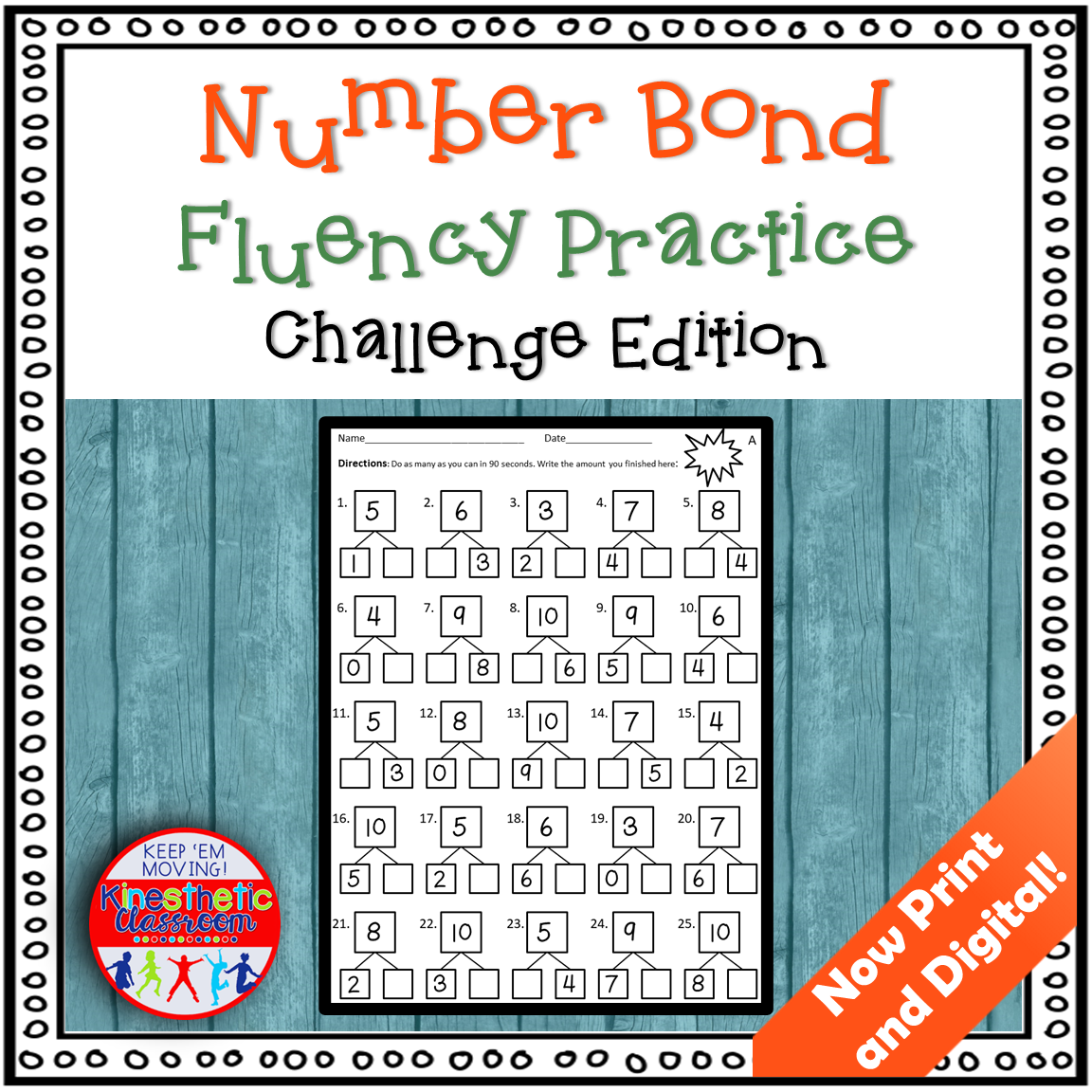 Number Bond Fluency Math Mountain Fact Family Worksheets Addition Subtraction Made By Teachers