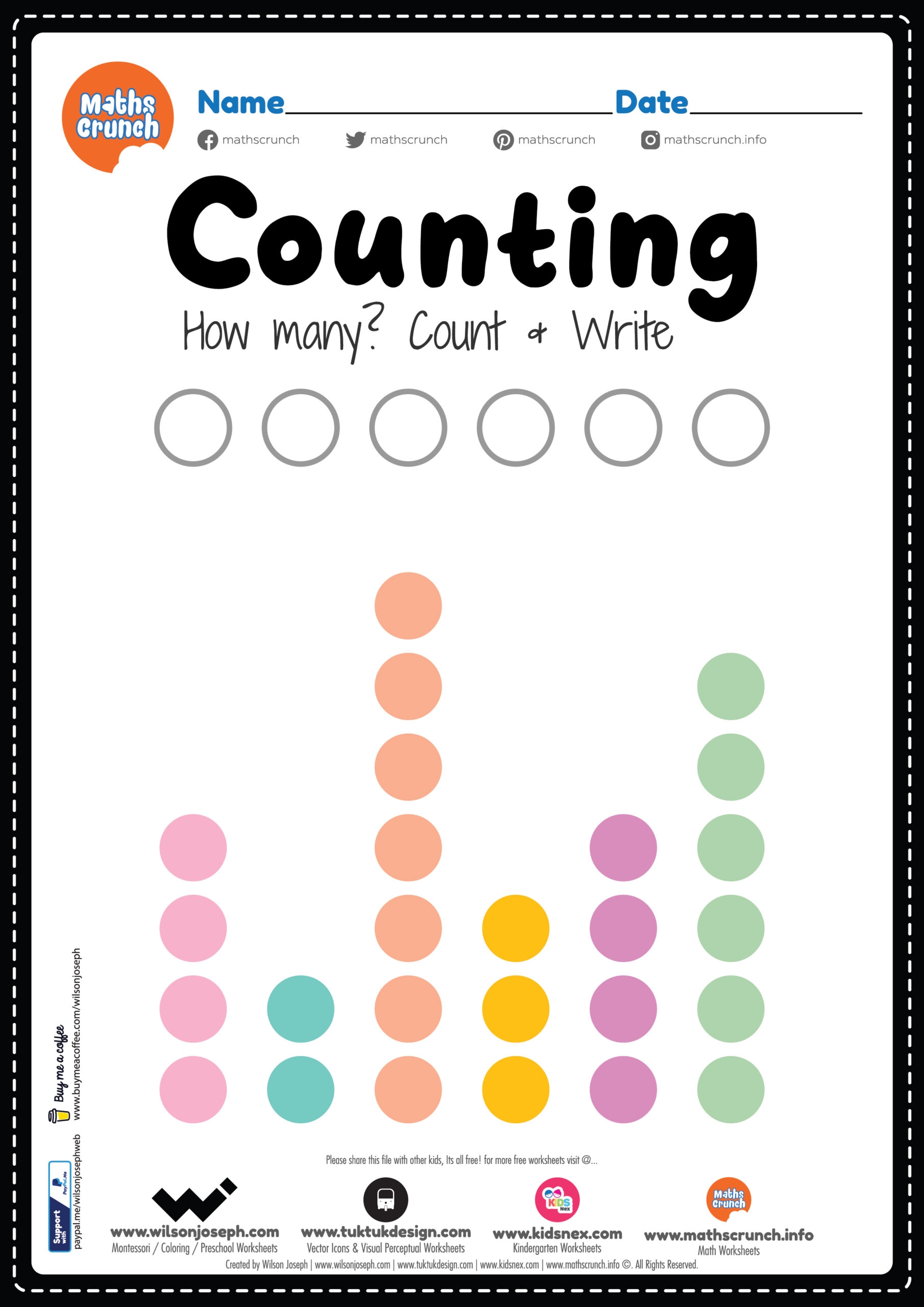 Preschool Math Preschool Maths Activities Printable