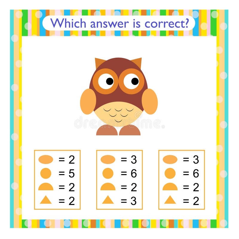 Owl Math Preschool Printables