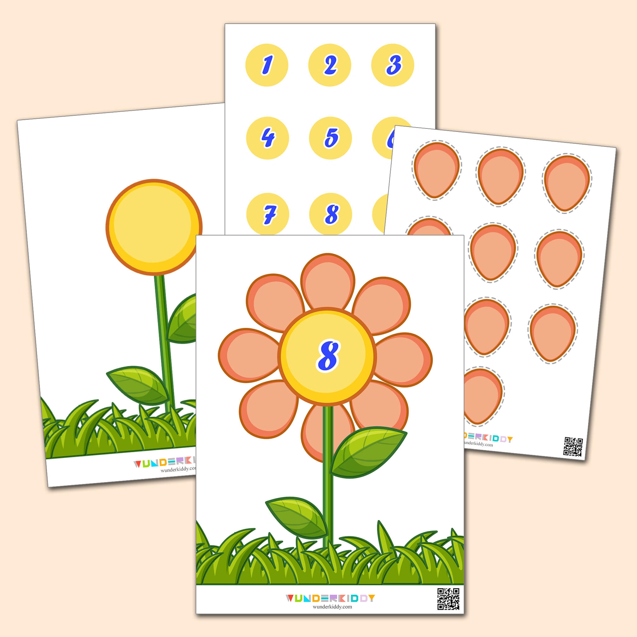 Printable Math Counting Up To 10 Activity Flower And Petals