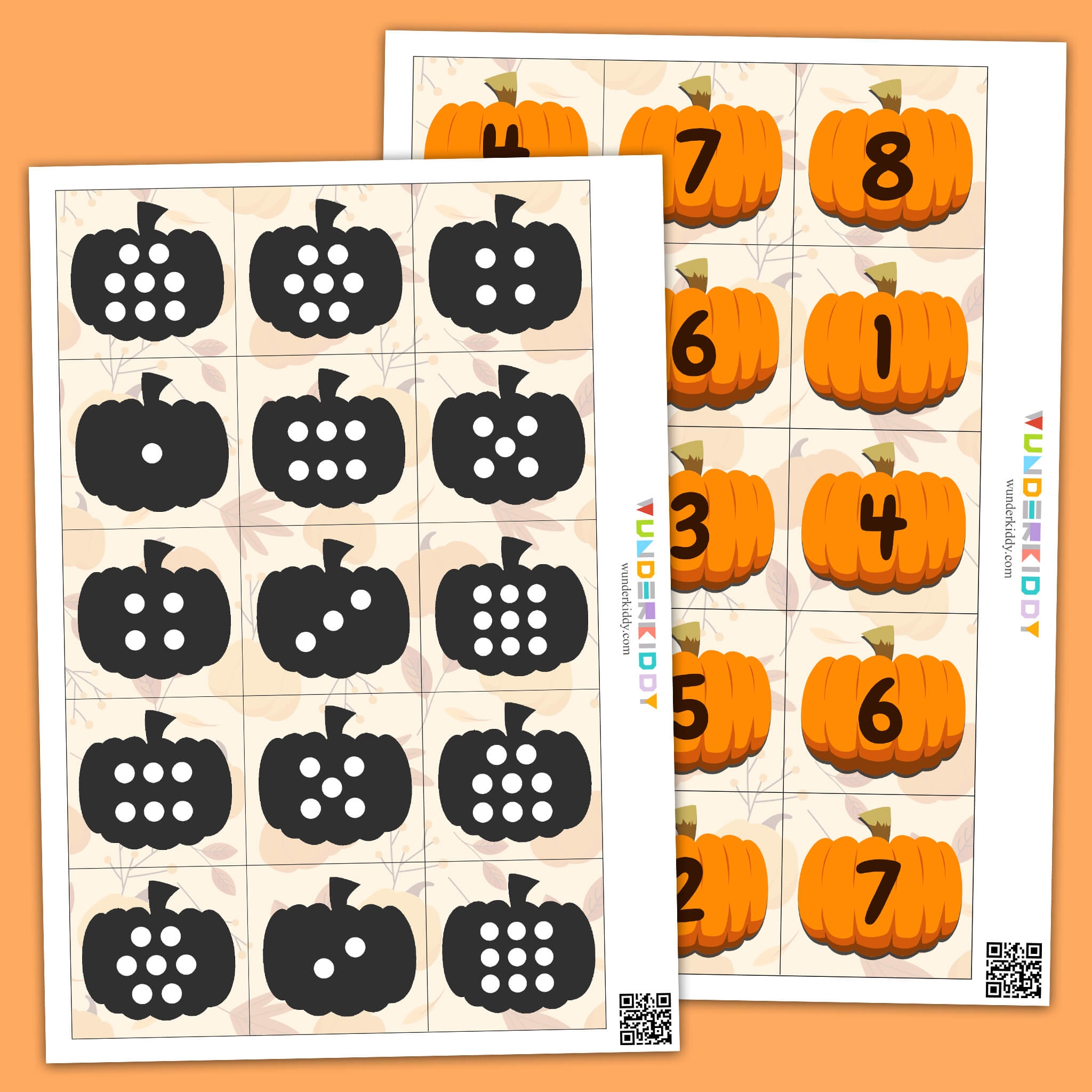Printable Pumpkin Counting Worksheet For Kids Learning
