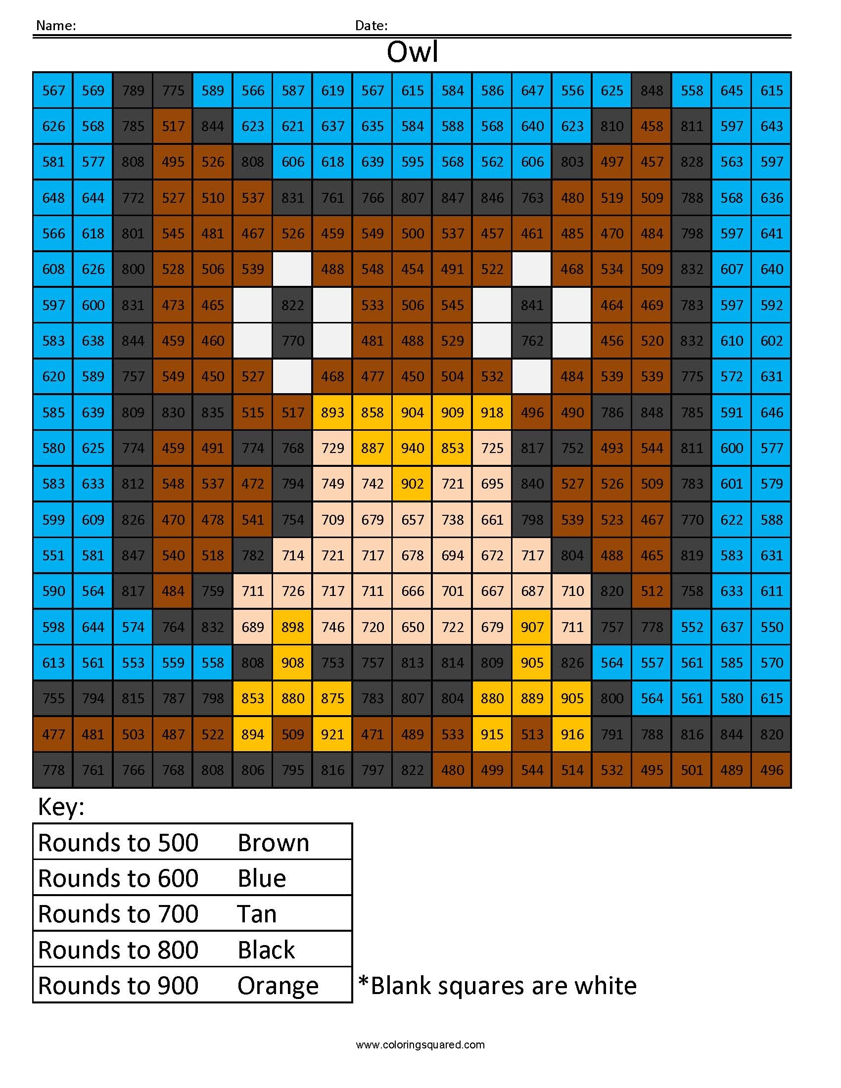Free Printable Math Rounding Practice Worksheets