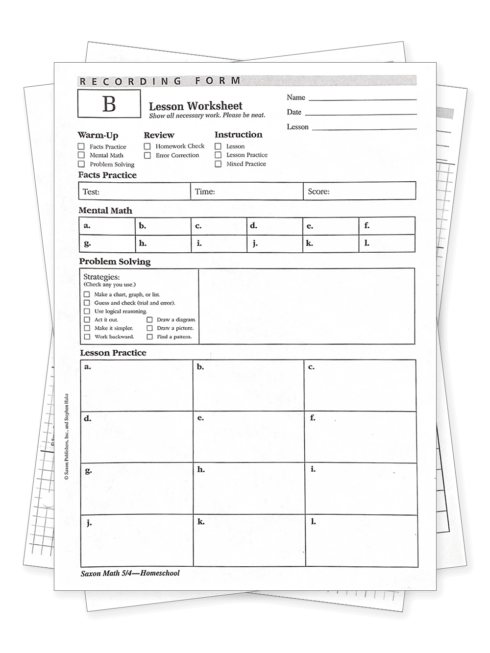 Saxon Kindergarten Math Worksheets Library