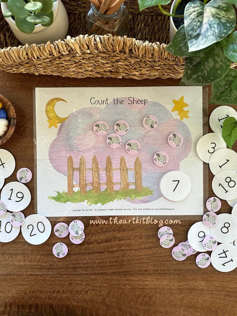 Sheep Counting Number Practice FREE PRINTABLE For Kids The 