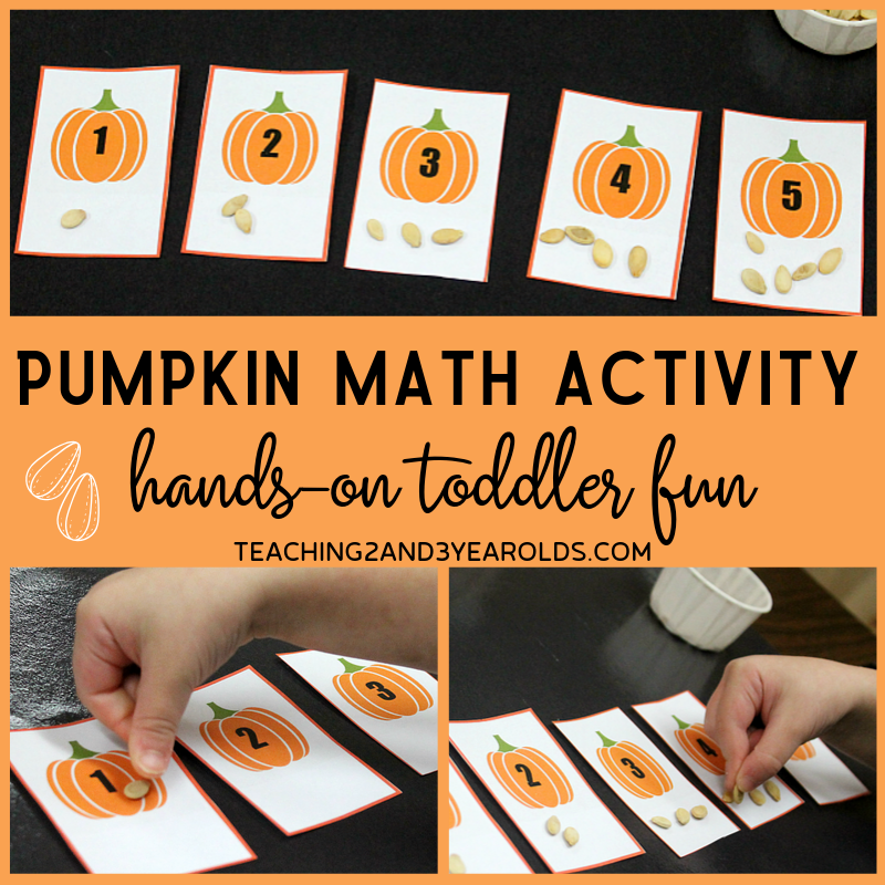 Simple Preschool Pumpkin Math Activity