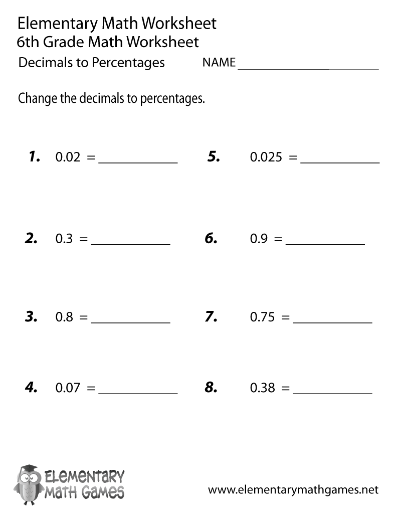 6 Grade Math Free Printable Worksheets 6 Grade Math Free Printable Worksheets