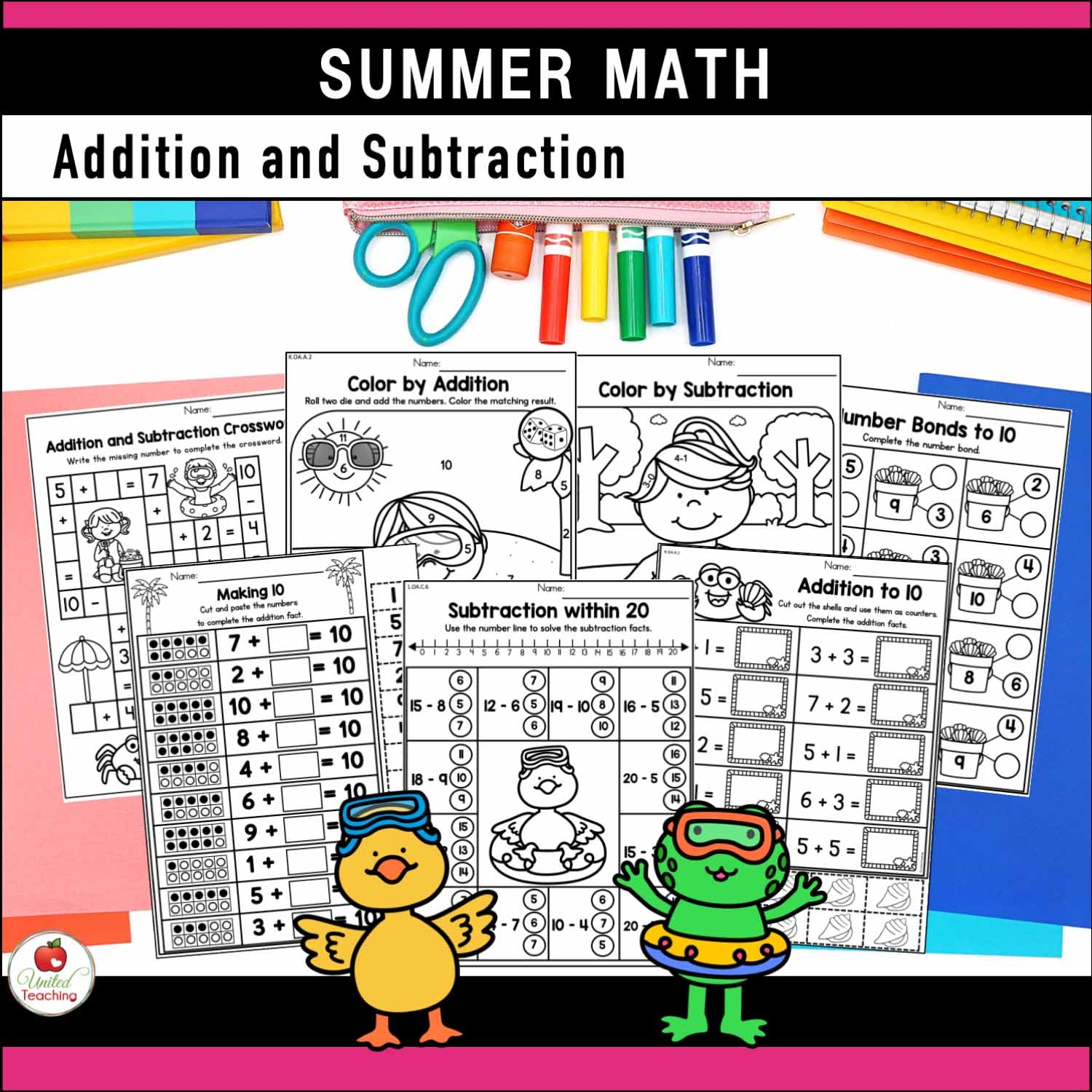 Free Printable Summer Math Worksheets
