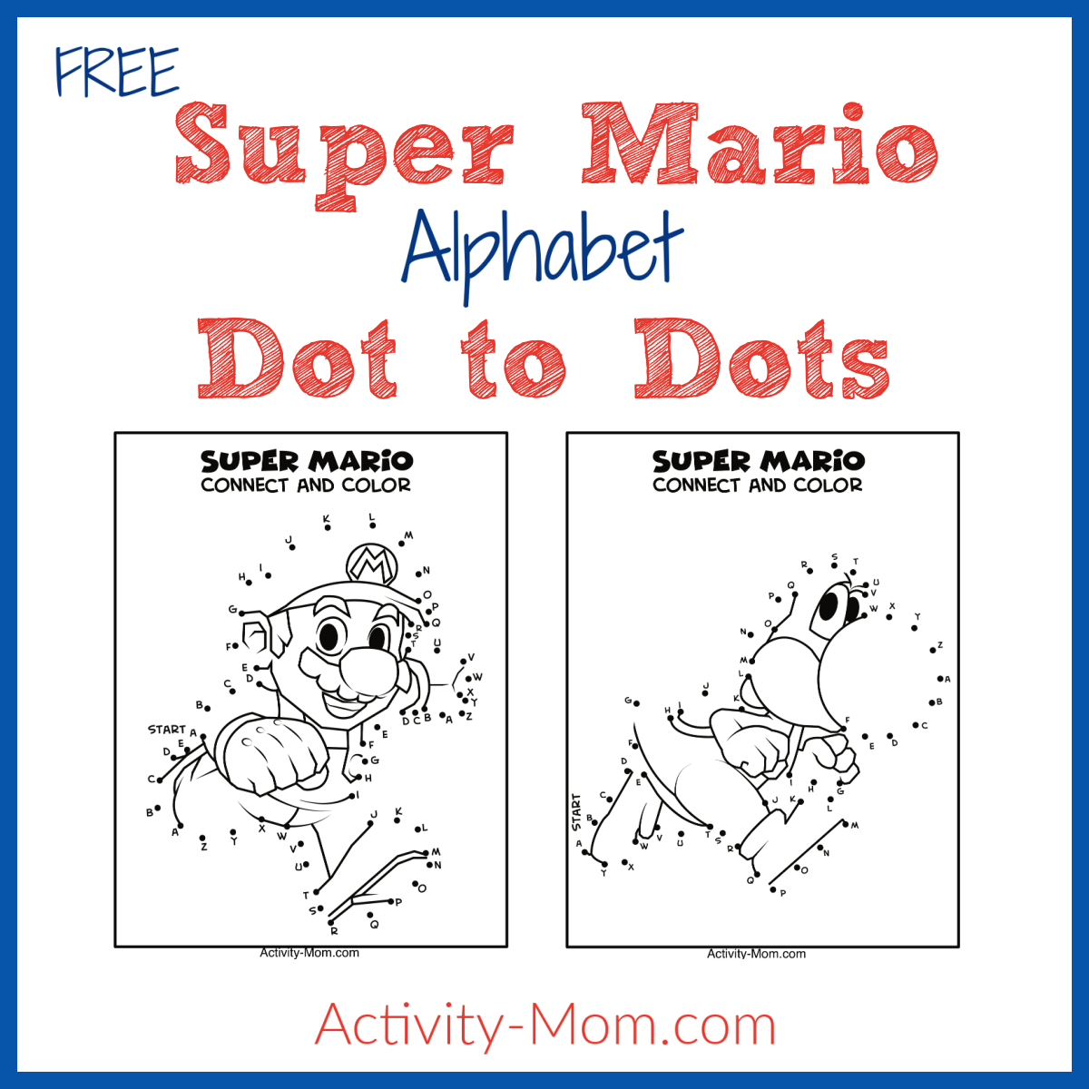 Super Mario Dot To Dot Activity For Kids free Printable The Activity Mom Super Mario Dot To Dot Activity For Kids free Printable The Activity Mom