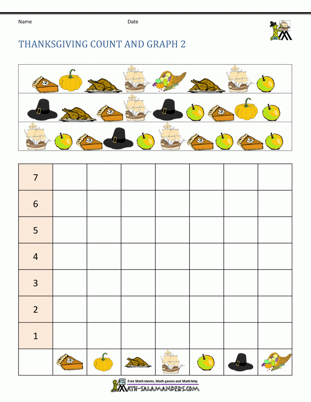 Free Printable Thanksgiving Multiplication Worksheets