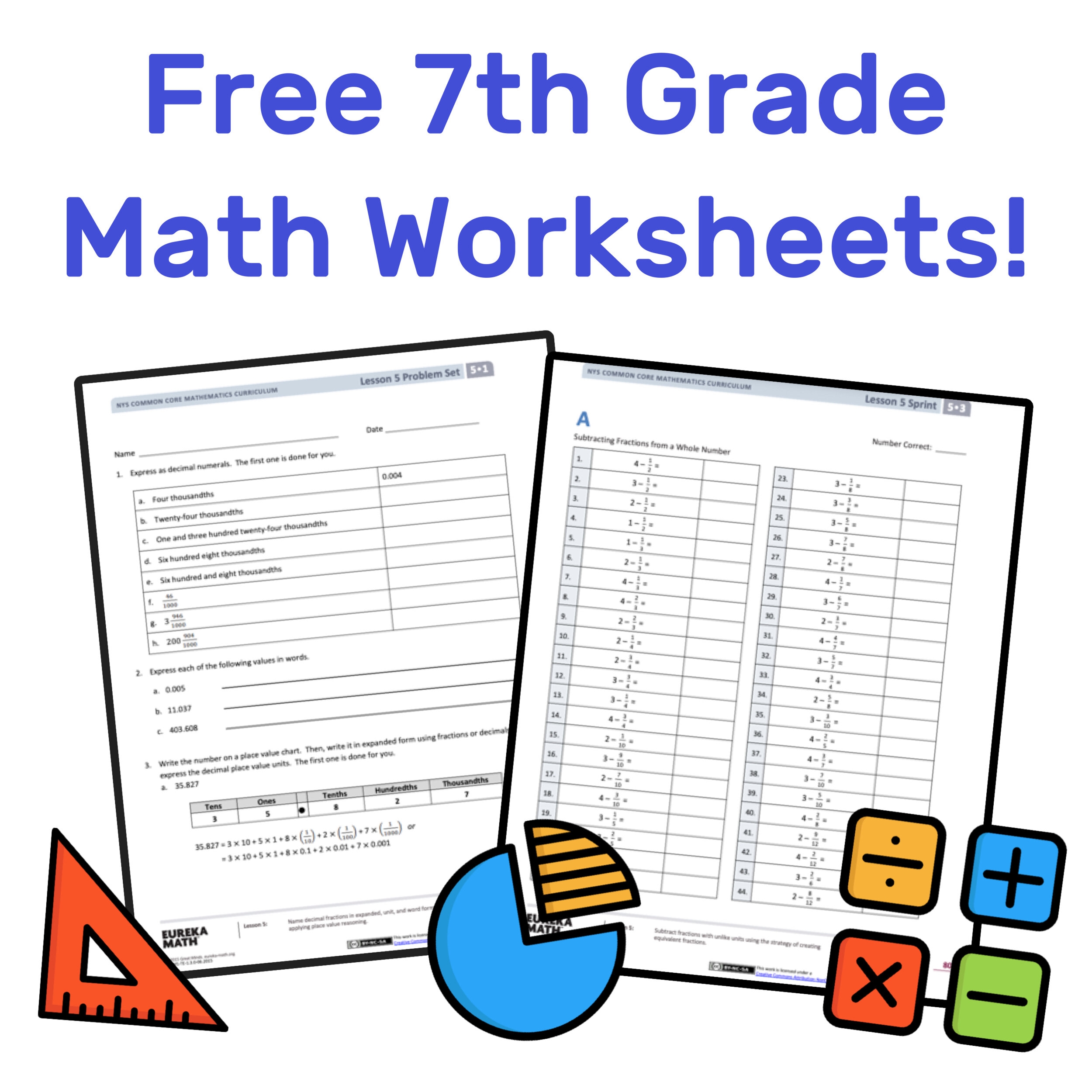 The Best Free 7th Grade Math Resources Complete List Mashup Math Worksheets Library