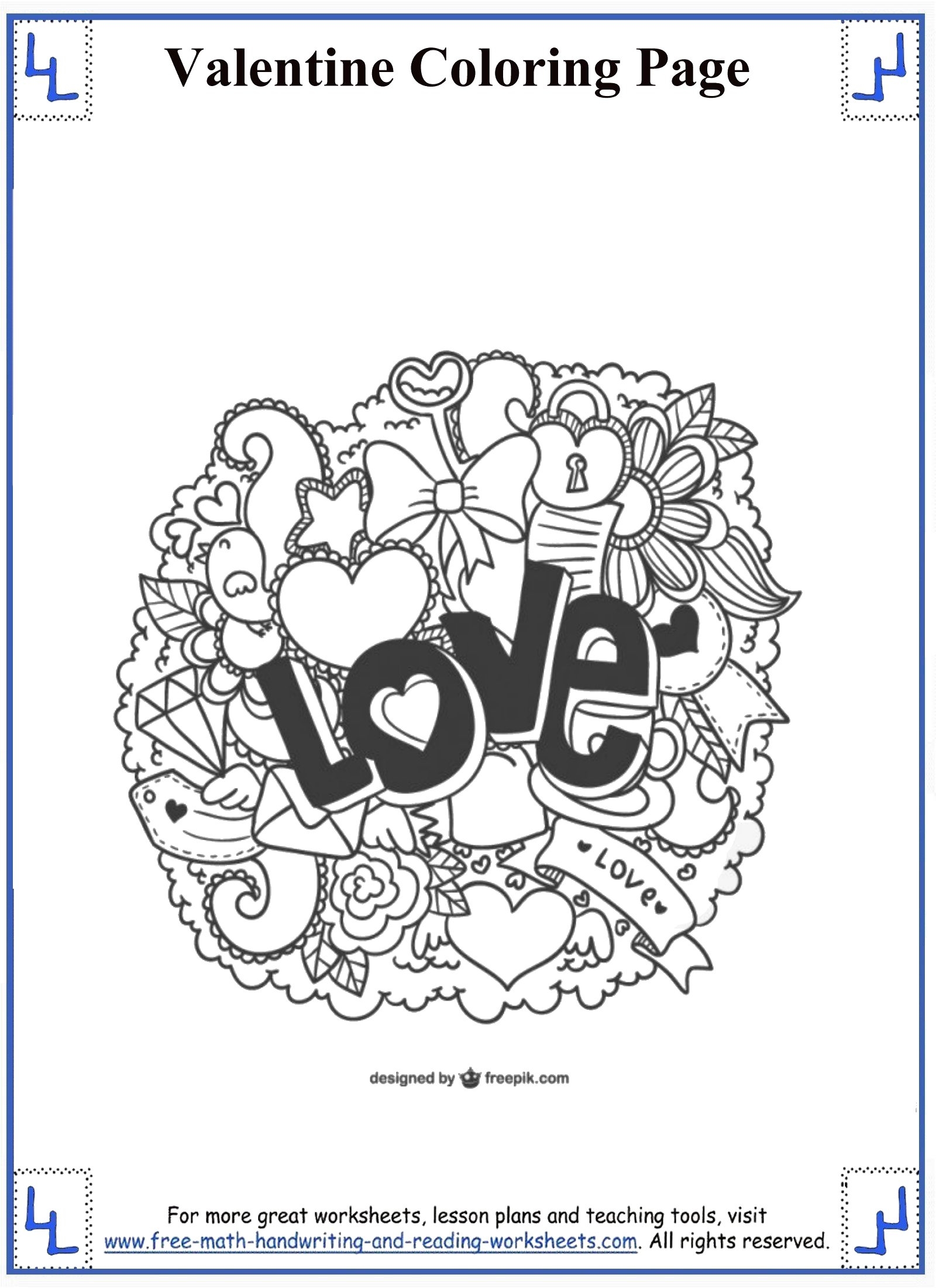 Free Printable Valentines Math Worksheets