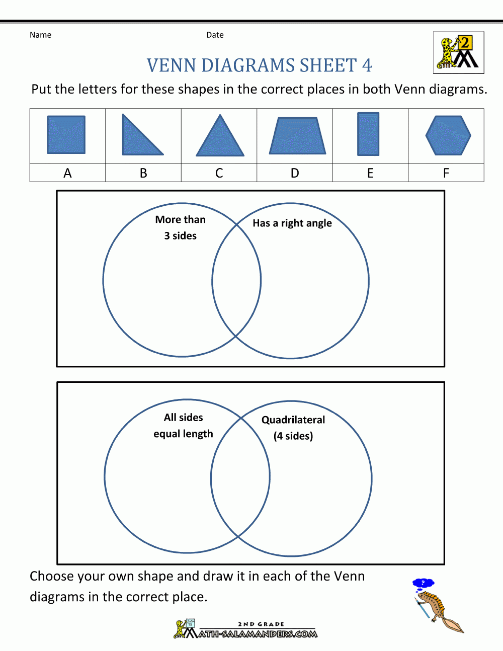 Venn Diagram Worksheets Venn Diagram Worksheets