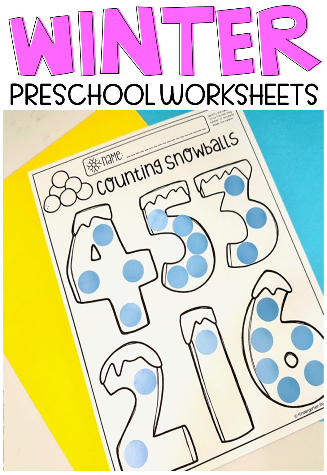 Winter Printables For Preschool Kindergarten Rocks Resources