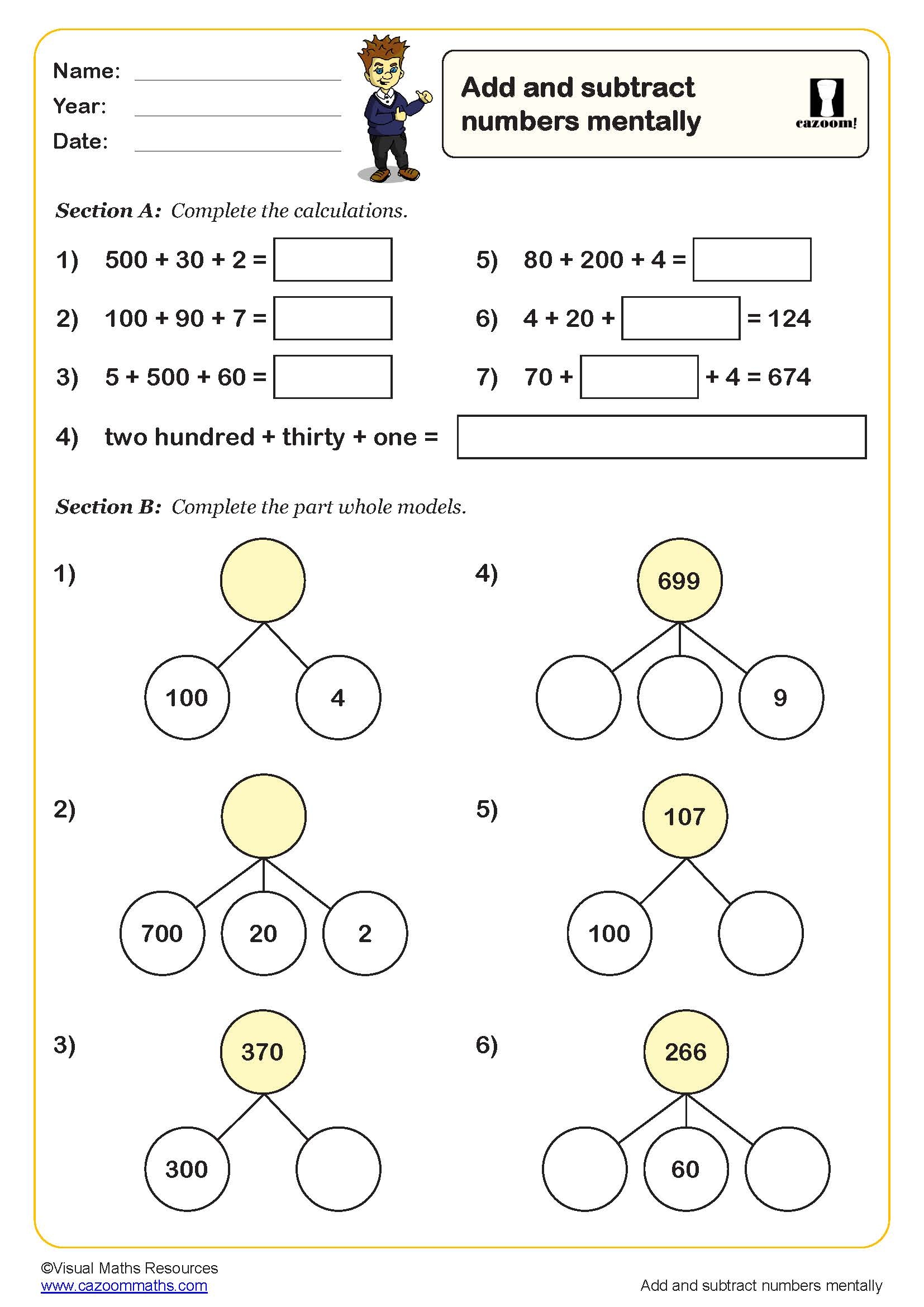 Free Printable Maths Worksheets Ks1 Uk
